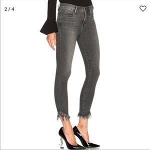 Frame Denim Le High Skinny Jeans in Berwick Raw Hem High Rise Ankle Size 28